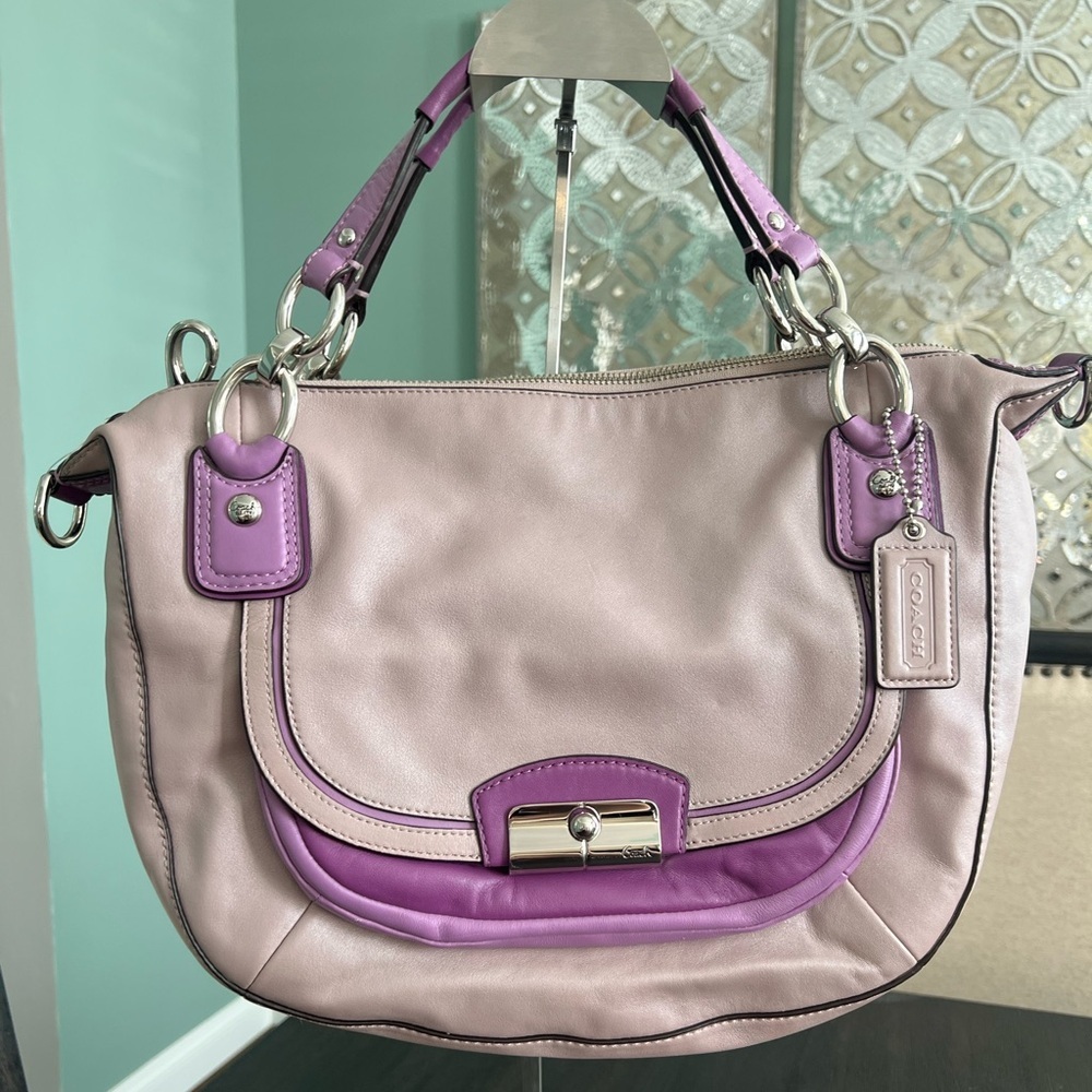 COACH F22510 Kristin Spectator Leather Round Satchel